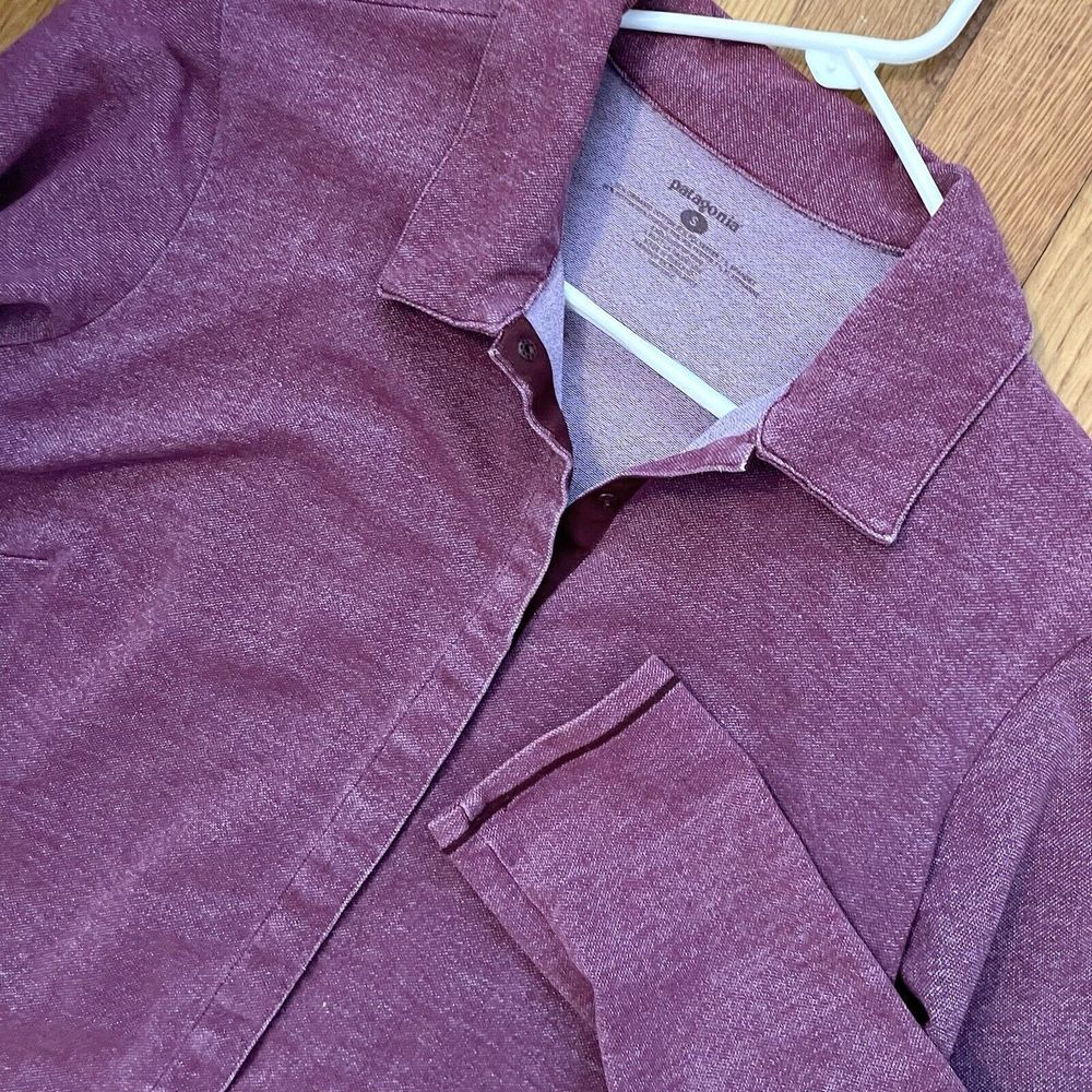Patagonia Organic Cotton Snap Up Shirt Buttondown Small S‎ Longsleeved Collared